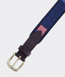 AMERICAN FLAG CANVAS BELT