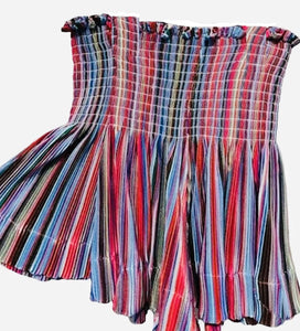 SWING SHORT- RAINBOW STRIPE