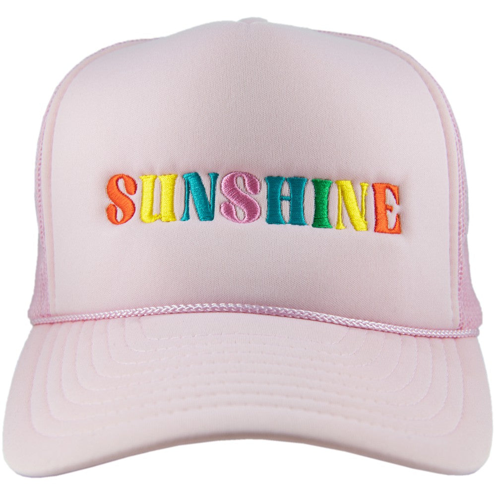 PINK SUNSHINE TRUCKER HAT