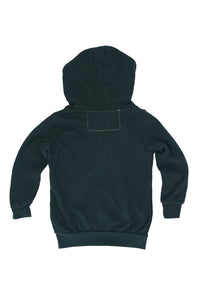 5 STRIPE HOODIE- CHARCOAL