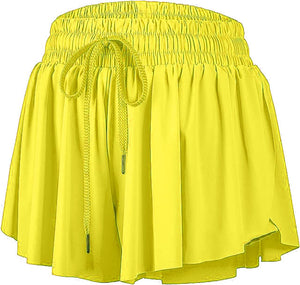 FLOWY SHORT- NEON YELLOW
