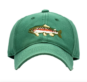TROUT ON MASS HAT- GREEN