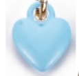 BLUE HEART CHARM